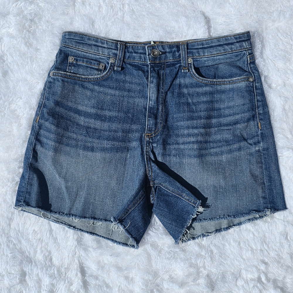 Rag & bone Nina high rise Blue Denim Jean Shorts